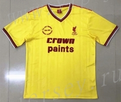 Retro Version 85-86 Liverpool Away Yellow Thailand Soccer Jersey AAA-908
