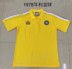Retro Version 1978 Leeds United Yellow Thailand Soccer Jersey AAA-XY