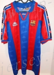 Retro Version 1996-1997 Barcelona Home Red&Blue Thailand Soccer Jersey AAA