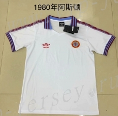 Retro Version 1980 Aston Villa White Thailand Soccer Jersey AAA-XY