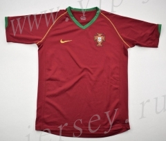 Retro Version 2006 Portugal  Red Thailand Soccer Jersey AAA-912