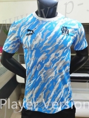 Signed Jointly Version  Olympique de Marseille Blue&White Thailand Soccer Jersey AAA-7T