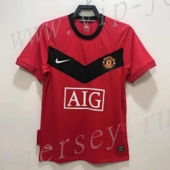 Retro Version 2010 Manchester United Home Red Thailand Soccer jersey AAA-811