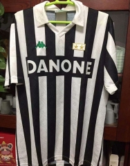 Retro Version 1992-1994 Juventus Home Black&White Thailand Soccer Jersey AAA-503
