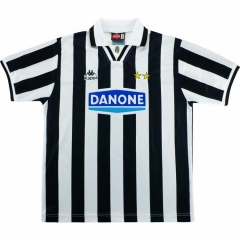 Retro Version 1994-1995 Juventus Home Black&White Thailand Soccer Jersey AAA-503