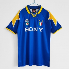 Retro Version 95-96 Juventus Away Blue Thailand Soccer Jersey AAA-c1046