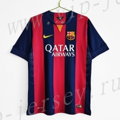 Retro Version 14-15 Barcelona Home Red&Blue Thailand Soccer Jersey AAA-811
