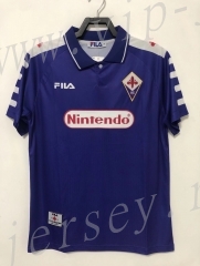Retro Version 1998 Fiorentina Home Purple Thailand Soccer Jersey AAA-811