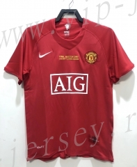 Retro Version 2008 Manchester United Home Red Thailand Soccer jersey AAA-811