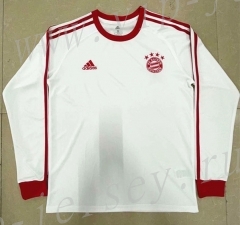 Retro version Bayern München  Away White Thailand LS Soccer Jersey AAA-818