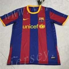 Retro Version 10-11 Barcelona Home Red&Blue Thailand Soccer Jersey AAA-HR