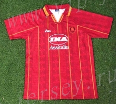 Retro Version 96-97 Roma Home Red Thailand Soccer Jersey AAA-503