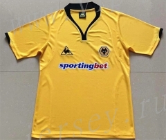 Retro version 2010 Wolverhampton Wanderers Home Yellow Thailand Soccer Jersey AAA-AY
