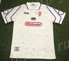 Retro Version 97-98 Fiorentina Away White Thailand Soccer Jersey AAA-503