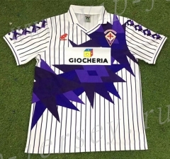 Retro Version 91-92 Fiorentina Away White Thailand Soccer Jersey AAA-503