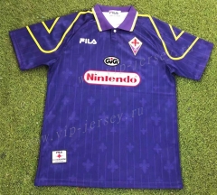 Retro Version 97-98 Fiorentina Home Purple Thailand Soccer Jersey AAA-503
