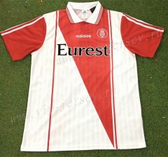 Retro version 96-97 Monaco Home Red&White Thailand Soccer Jersey AAA-503
