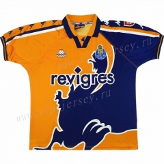 Retro version 97-99 Porto Away Blue&Yellow Thailand Soccer Jersey AAA-503
