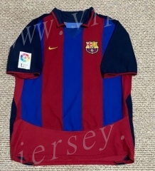 Retro Version 2003 Barcelona Home Red&Blue Thailand Soccer Jersey AAA