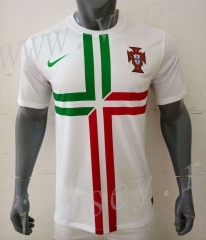 Retro Version 2012 Portugal Away White Thailand Soccer Jersey AAA-416