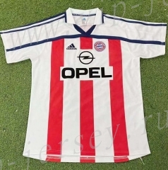 Retro Version 2000-2001 Bayern München Away White Stripes Thailand Soccer Jersey AAA-503