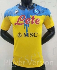 Player Version Co-branded Version Napoli Yellow Thailand Soccer Jersey