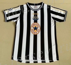 Retro Version 1998 Newcastle United Black&White stripe Thailand Soccer Jersey -AY