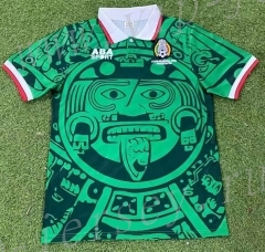 Retro Version 1998 Mexico Home Green Thailand Soccer Jersey-503
