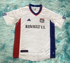 Retro version 01-02 Olympique Lyonnais Home White Thailand Soccer Jersey AAA-HR