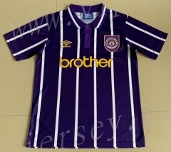 Retro Version 1993 Manchester City Purple Thailand Soccer Jersey AAA-AY