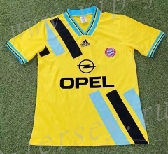 Retro Version 93-95 Bayern München Away Yellow Thailand Soccer Jersey AAA-503