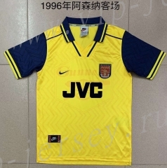 Retro Version 1996 Arsenal Away Yellow Thailand Soccer Jersey AAA-709
