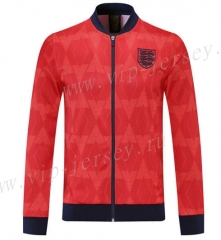 Retro Version 2021-2022 England Red Thailand Soccer Jacket-LH