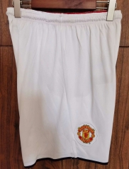 Retro Version 07-08 Manchester United White Thailand Soccer Shorts-SL