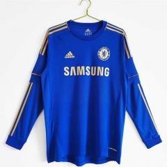 Retro Version 2012-2013 Chelsea Home Blue LS Thailand Soccer Jersey AAA-C1046