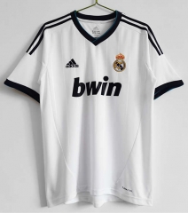 Retro Version 12-13 Real Madrid Home White Thailand Soccer Jersey AAA-C1046