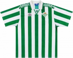 Retro Version 94-95 Real Betis Home White&Green Thailand Soccer Jersey-503