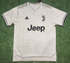 Retro Version 18-19 Juventus Away Light Gray Thailand Soccer Jersey AAA-817