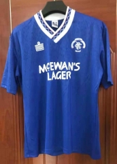 Retro Version 1982 Rangers Home Blue Thailand Soccer Jersey AAA-7T