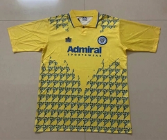 Retro Version 92-93 Leeds United Away Yellow Thailand Soccer Jersey AAA-512