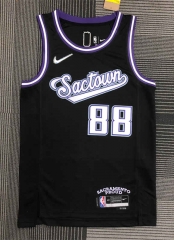2022 City Edition Sacramento Kings Black #88 NBA Jersey-311
