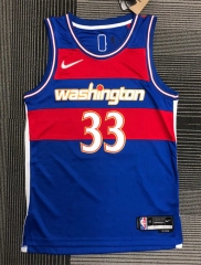 2022 City Edition Washington Wizards Blue #33 NBA Jersey-311