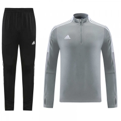 Adidas Gray Thailand Soccer Tracksuit-LH