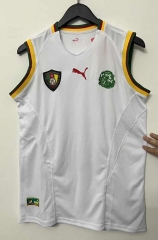Retro Version 2002 Cameroon White Thailand Soccer Jersey AAA-811