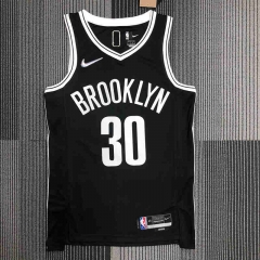 75th Anniversary Brooklyn Nets Black #30 NBA Jersey-311
