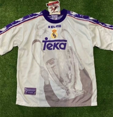 7th Cup Retro Version 1997-1998 Champions League Real Madrid Home White Thailand Soccer Jersey AAA-888