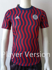 Player Version 2022-2023 Bayern München Red&Blue Training Soccer Jersey AAA-807