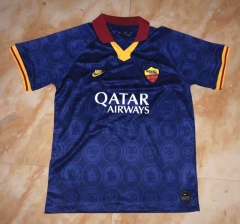 Retro Version 19-20 Roma 2nd Away Royal Blue Thailand Soccer Jersey AAA-817