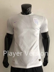 Player Version 2022-2023 England Home White Thailand Soccer Jersey AAA-CS