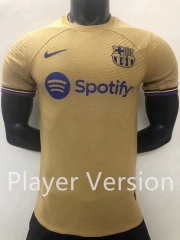 Player Version 2022-2023 Barcelona Yellow Thailand Soccer Jersey AAA-2016